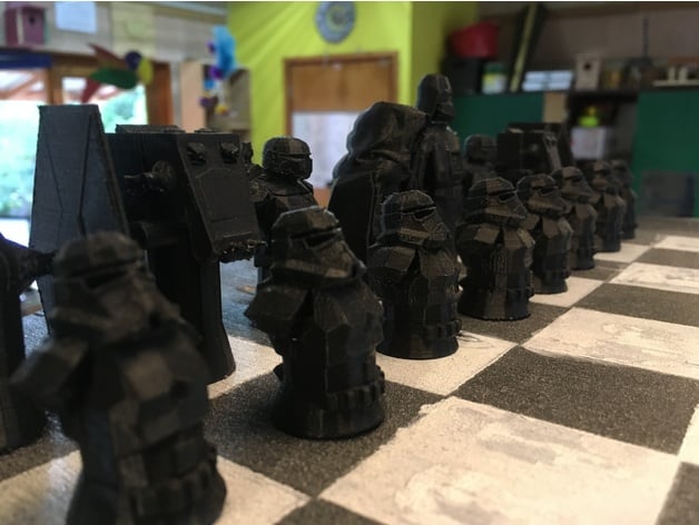 Gå rundt kok kom videre Star Wars Chess set by pverduijn - Thingiverse