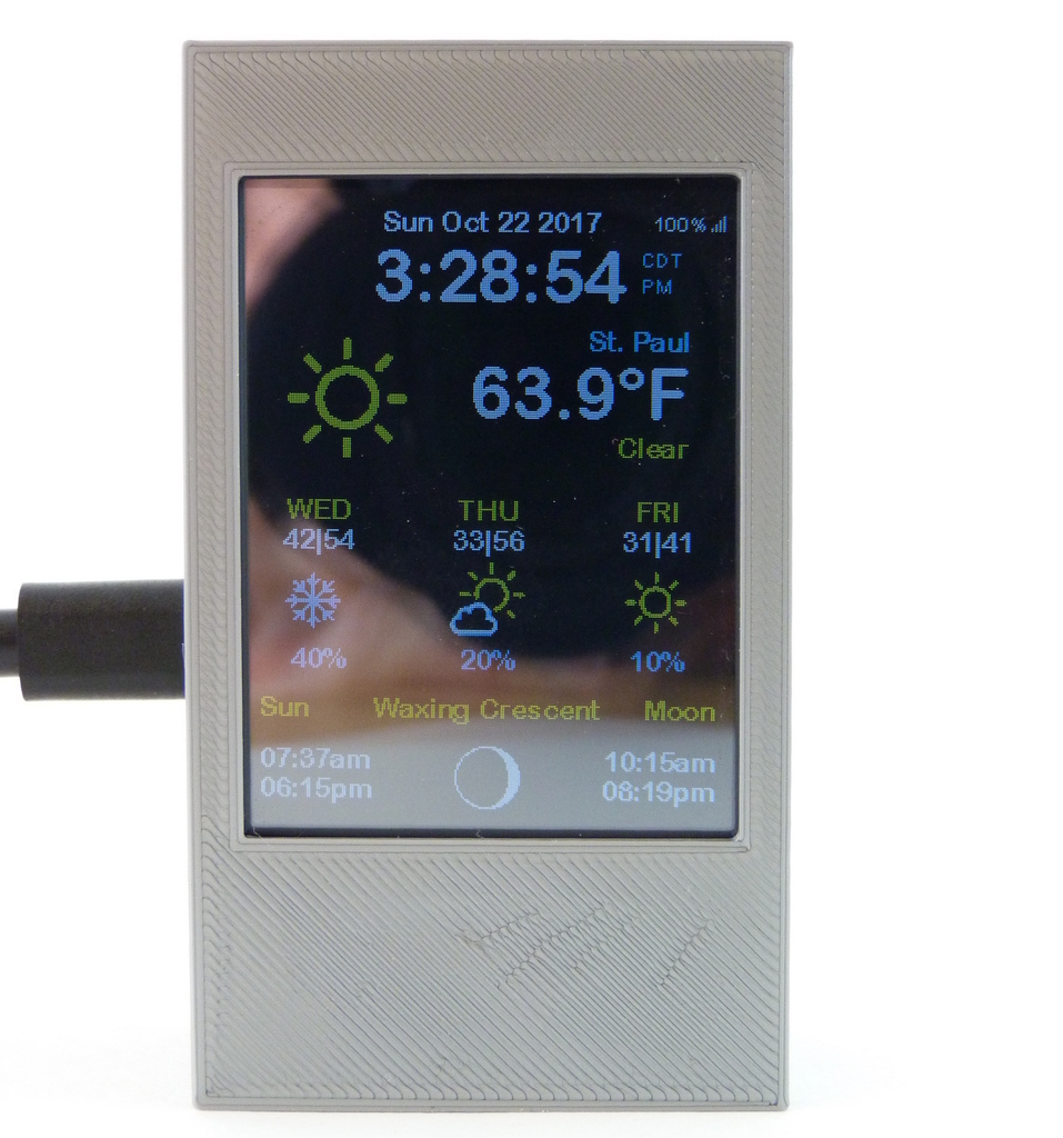 ESP8266 WiFi Color Display - Weather Station Color