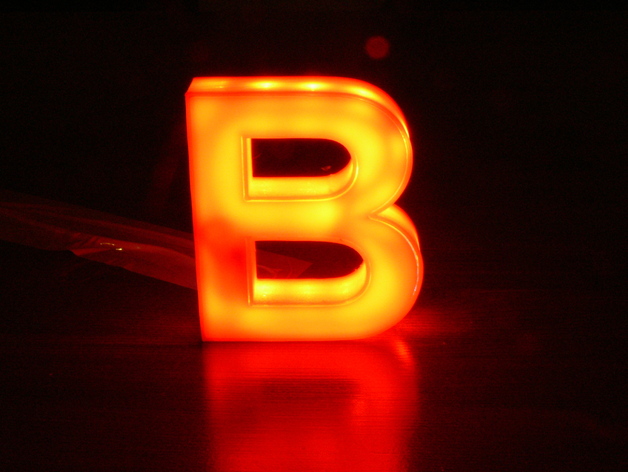 Illuminated Letter B, beleuchteter Buchstaben B