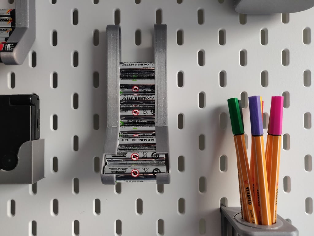 AA Battery dispenser for Ikea Skadis