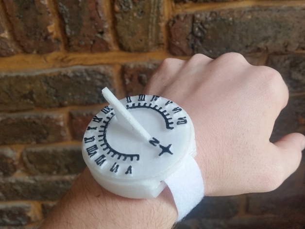 Sun dial watch (flinstone style)