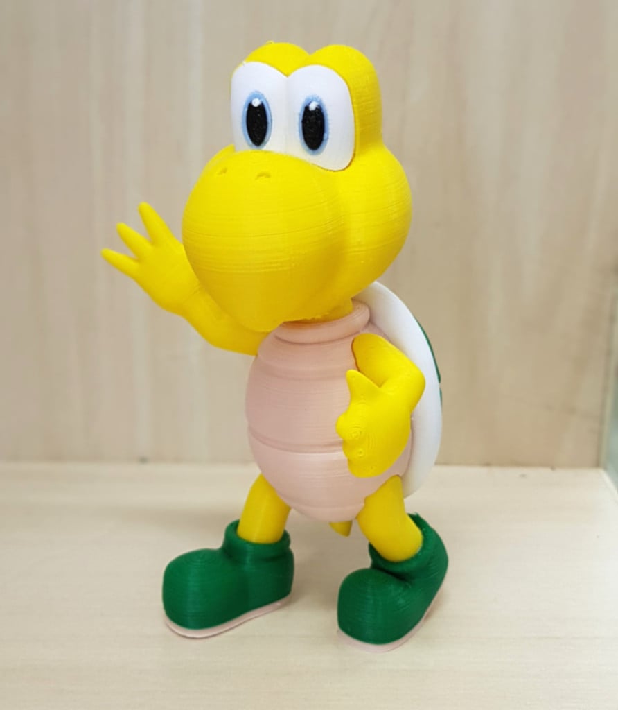 Koopa troopa green (Greeting pose) from Mario games - Multi-color