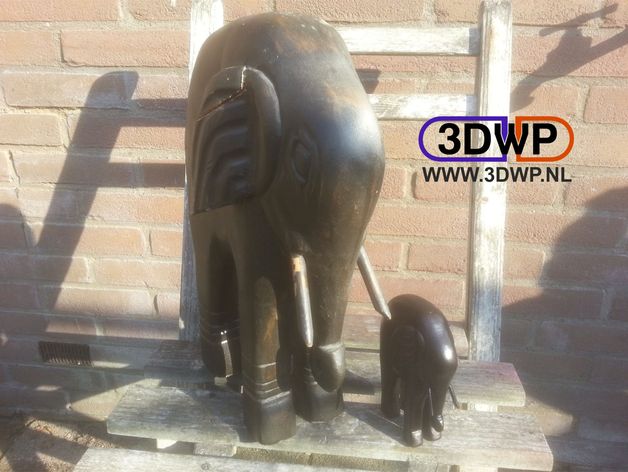 Elephant Statue 3D Scan