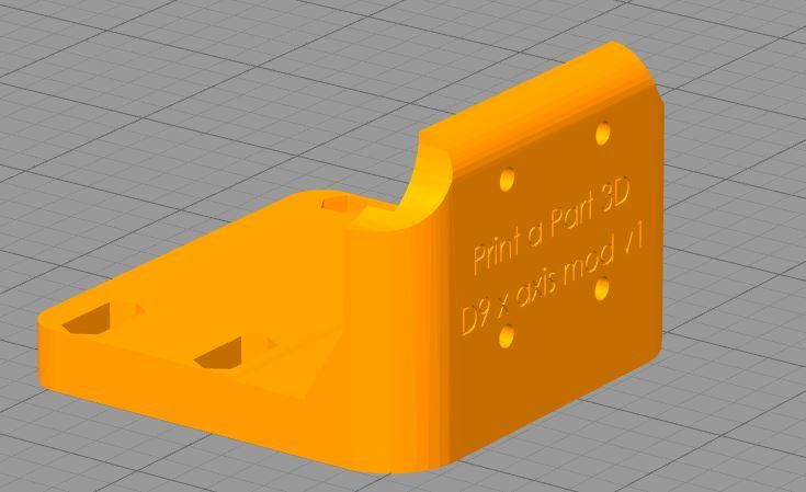 wanhao D9 head bracket for MGN12H rails 