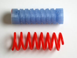 Device to produce PLA springs