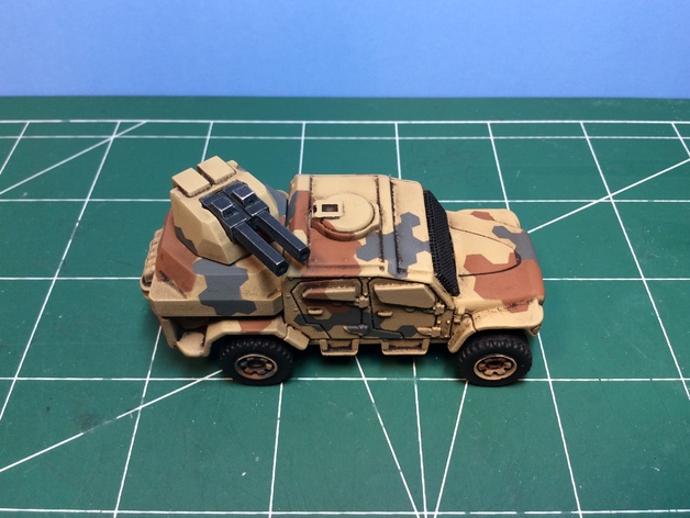 Gun turret for Matchbox MXT toy truck.