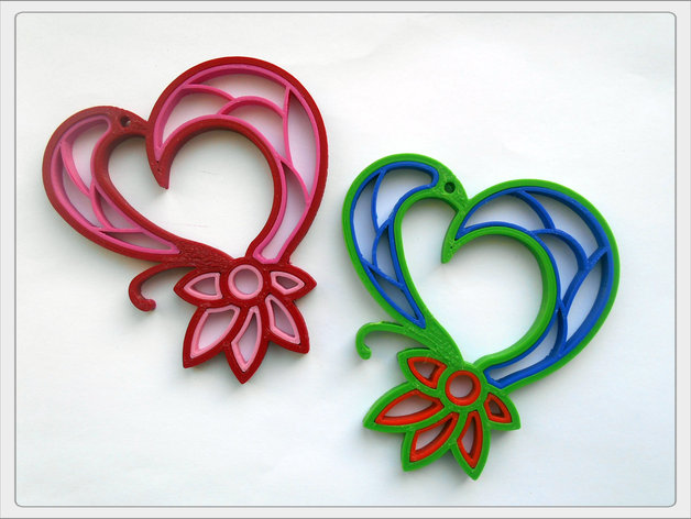Quilling heart.