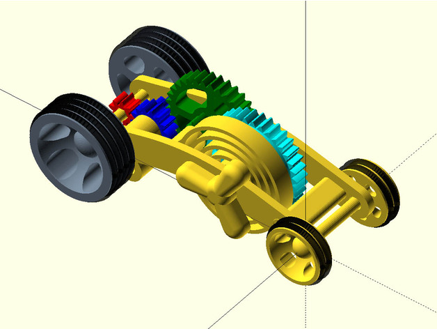 Remix of Dual Mode Spring Motor Rolling Chassis
