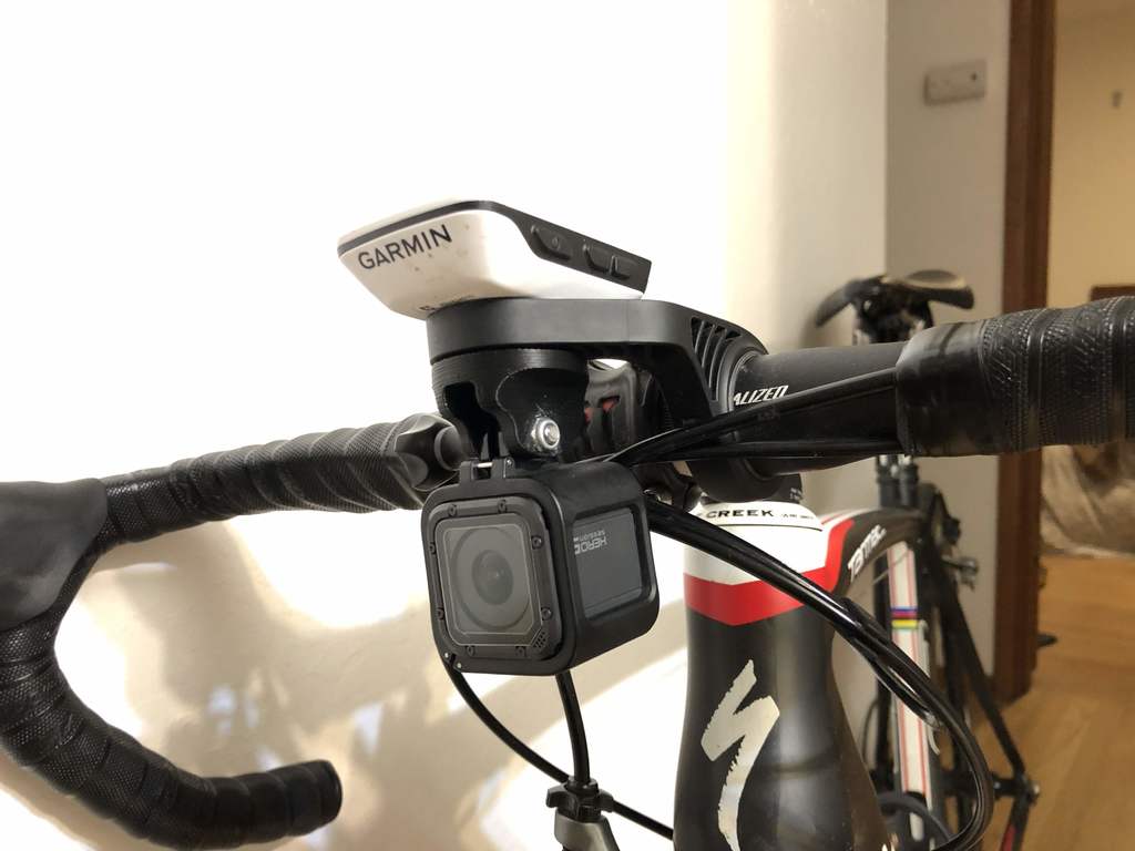 GoPro mount for Garmin out-front mount