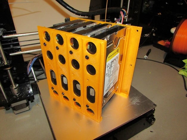 3.5" vertical mount hard drive cage.
