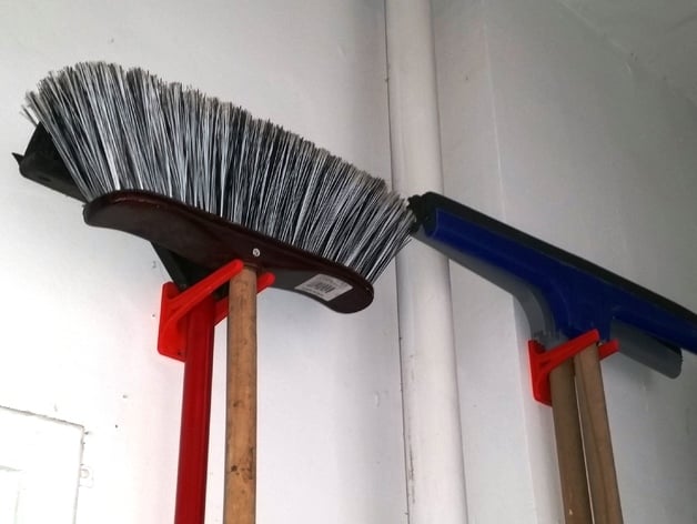 Broom and wiper hanger