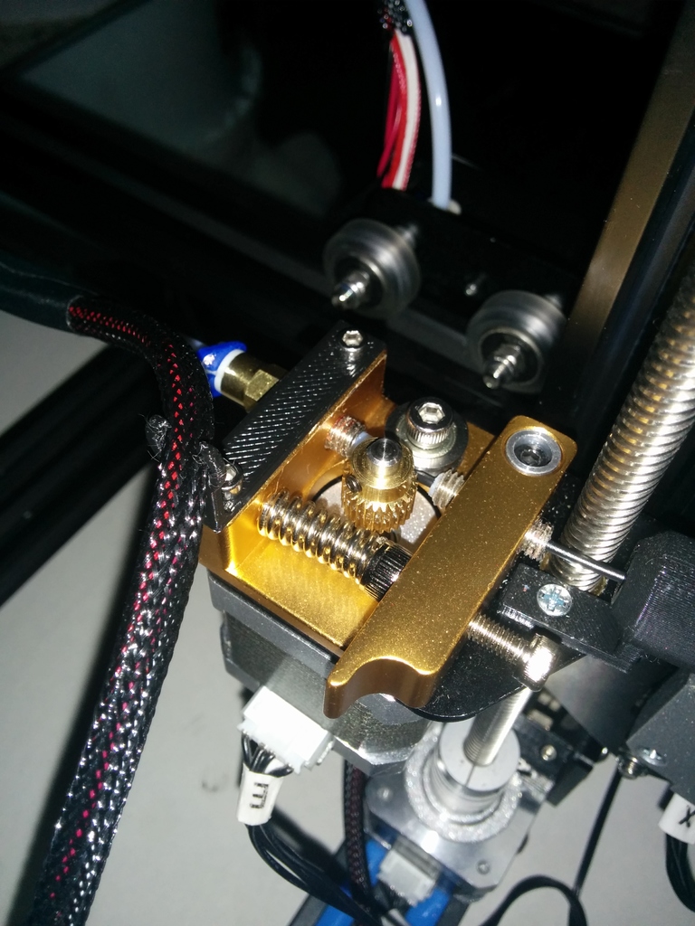 CR-10 Aluminum extruder upgrade cable guide