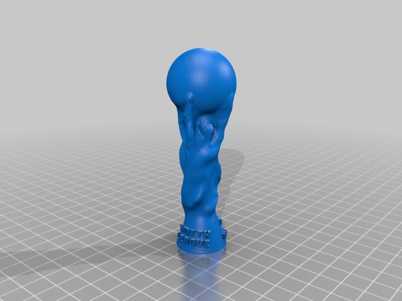FIFA World Cup Trophy with text