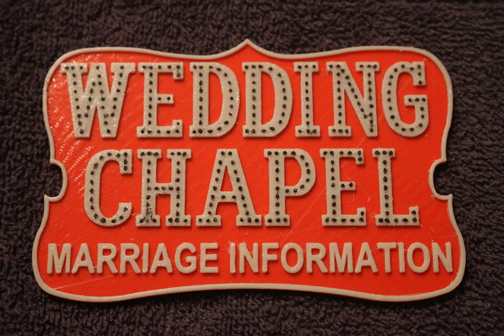 Las Vegas Wedding Chapel Sign
