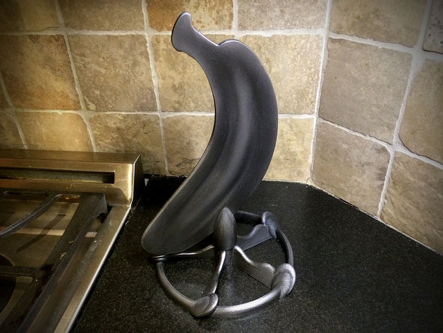 swiveling banana holder stand