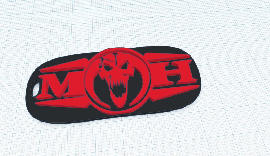 MOH / Masters of Hardcore Logo Keyring