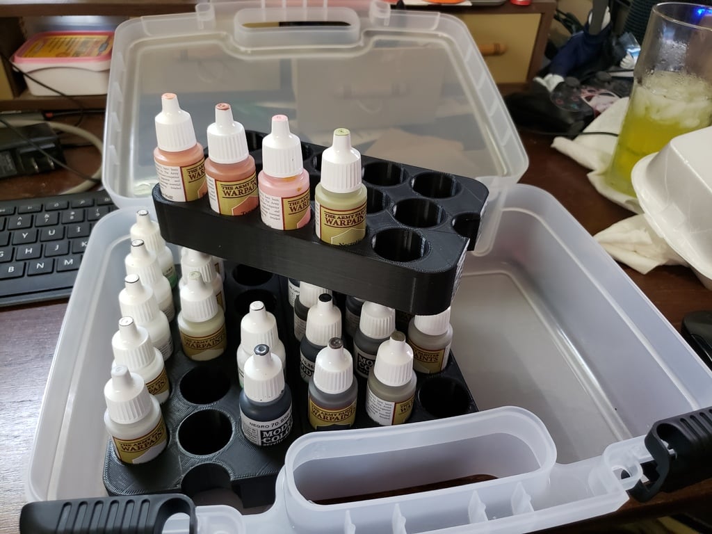 Tray for Dropper Paint Bottles