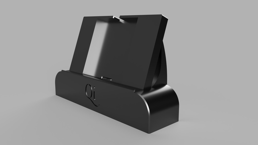 Horizontal Phone Stand with Qi charging