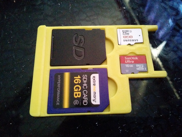 Improved Express card slot SD card wallet