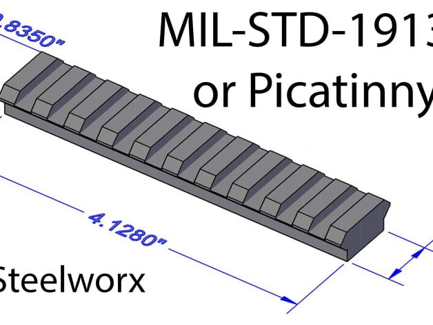 Picatinny Rail or MIL-STD-1913 Rail (3 Heights)