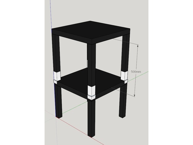 Ikea Lack Table Lifted Stacker (v2)