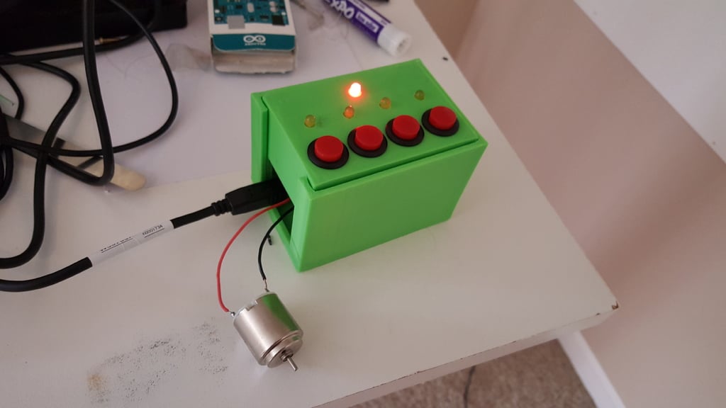 Enclosure - Arduino with Shield and wires/buttons/leds