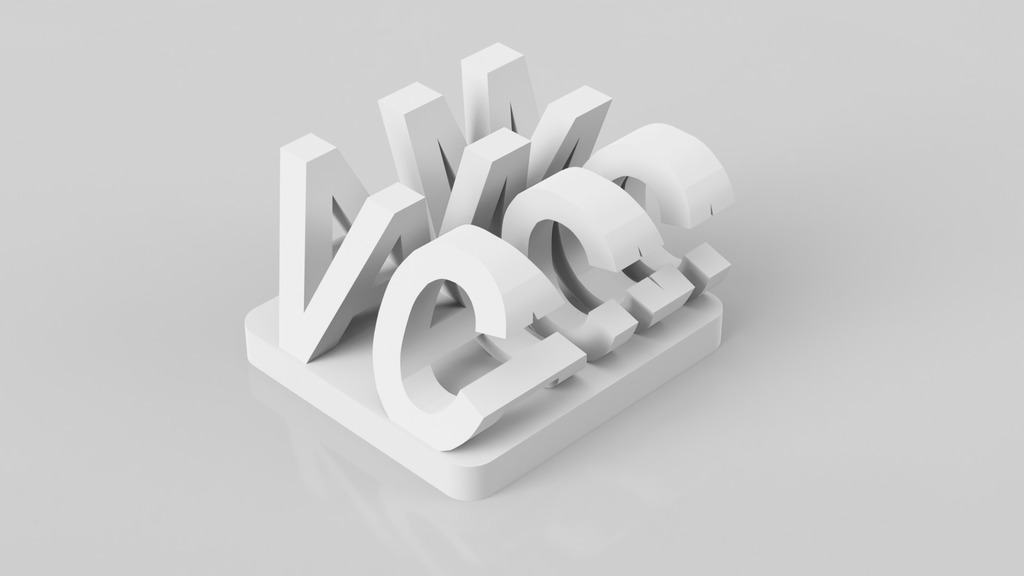 3D VCAM Ambigram