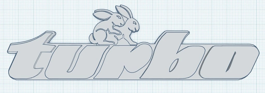 VW Turbo Rabbit Emblem