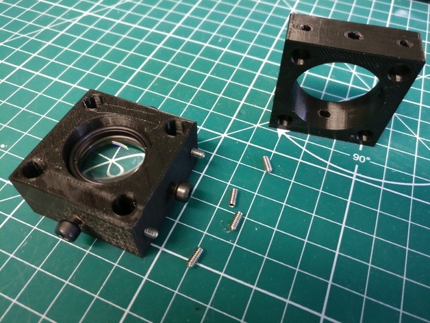 Optical cage mount (30 mm) for 1" lens (Thorlabs)
