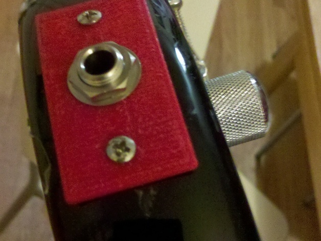 Bass guitar plug holder