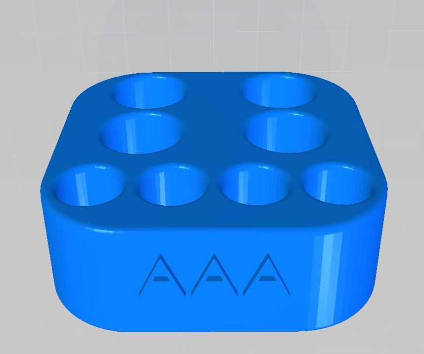 AA AAA Battery Stand 4x + 4x
