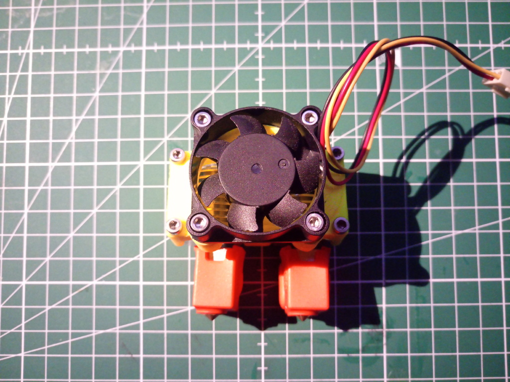Dualextruder - 40mm fan mount adapter