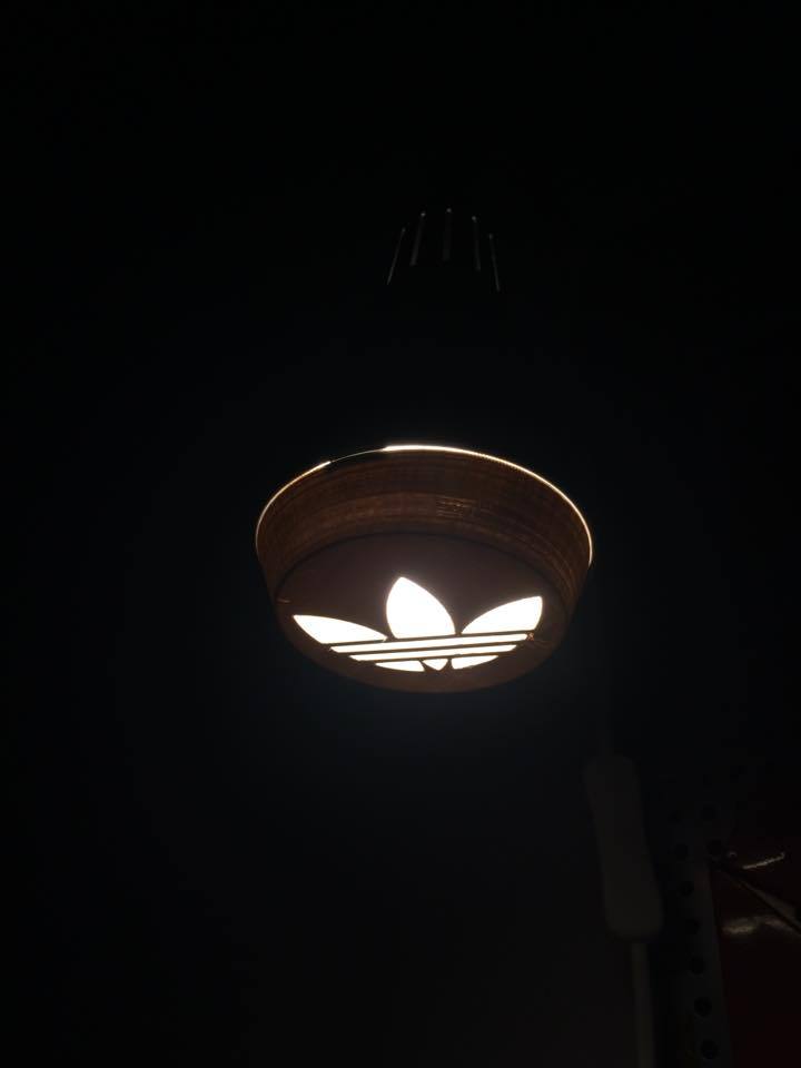 Ikea lamp Adidas cover