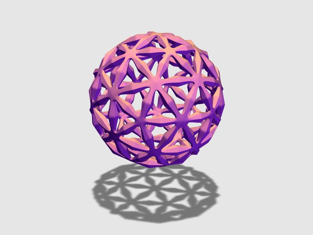 Icy snowflake patterned bauble