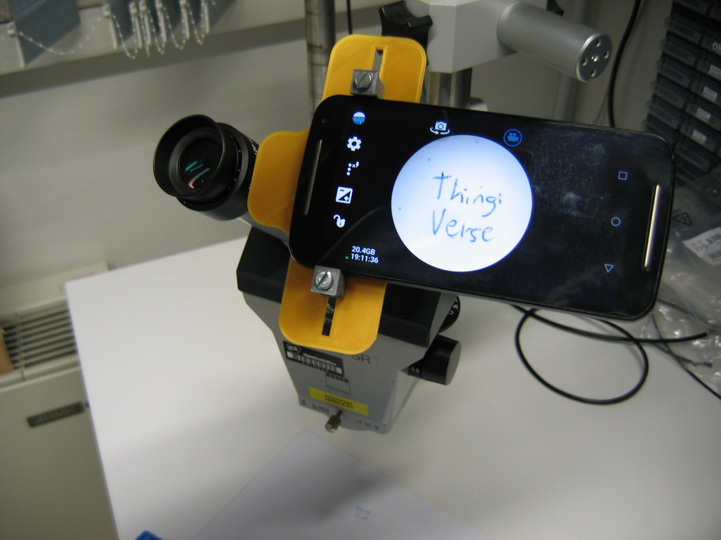 Rudimentary phone / microscope ocular adapter (31-34mm OD)