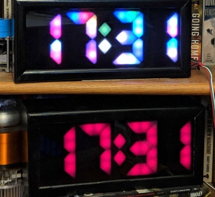 NeoPixel Seven Segment Clock Display