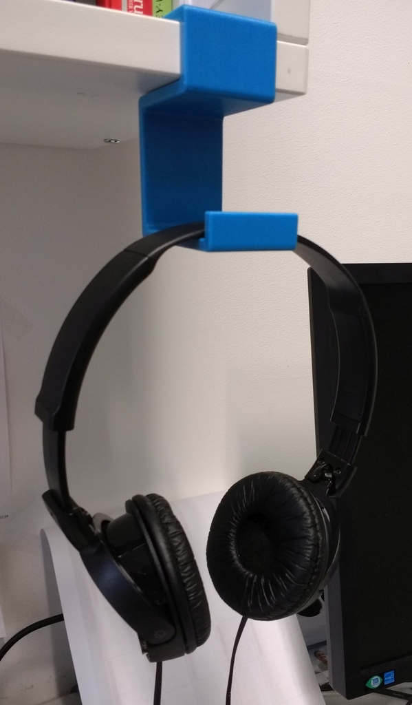 Headphone hook/holder for shelf/rack - Kopfhörerhalter fürs Regal