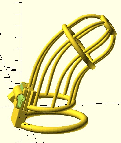 Cage and Ring v0.0.1 3D model