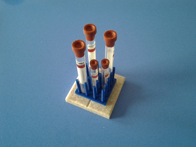 Peg rack test tube holder 1 cm
