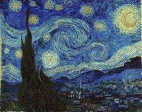 Starry Night Multi-Color Lithophane