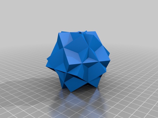Compound of Three Cubes Ornament