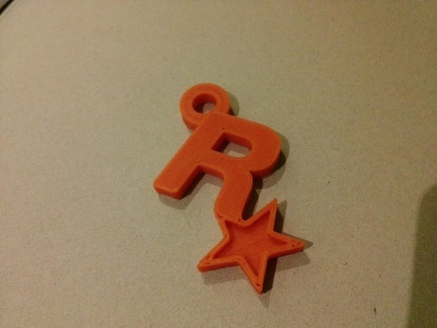 Rockstar Games Logo Keychain
