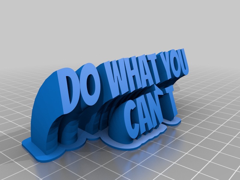 Do What you cant