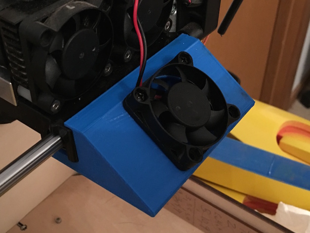 Dual fan cooling duct for Flashforge Creator/Replicator dual