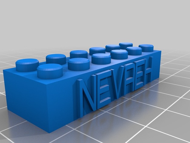 NEVAEH Lego Block Necklace/Keychain