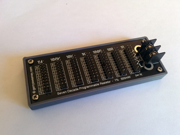 Gerry Sweeney's Seven Decade Programmable Resistor Box