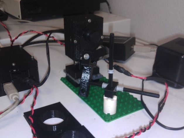 Dr.RobotLabs Lego Breadboard / Monkey bar LED holder and Analog Camera Mount