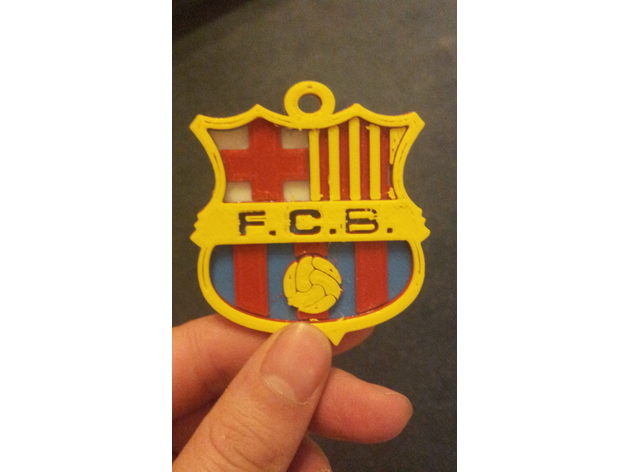 Barcellona logo keychain multicolor