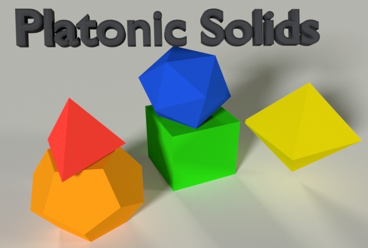 Platonic Solids | Tetrahedron Cube Octahedron Dodecahedron Icosahedron