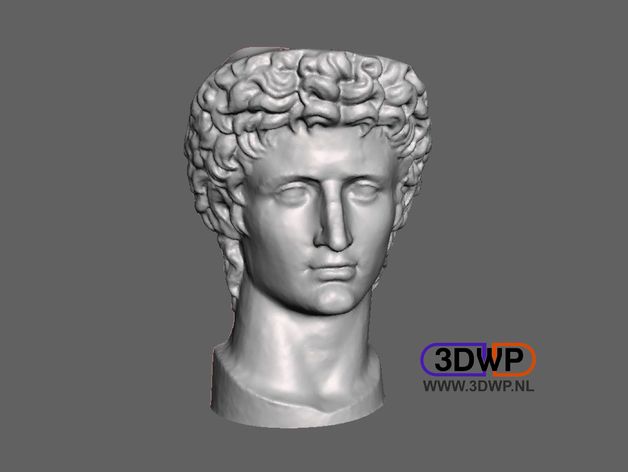 Head Of Roman Emperor Augustus 3D Scan